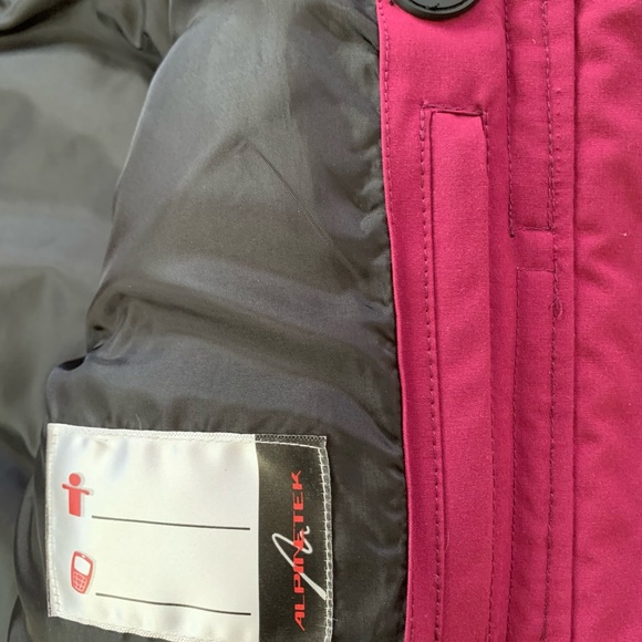 Alpinetek Downfilled Bomber Jacket Coat Parka - Picture 9 of 14